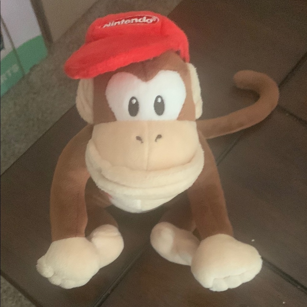 Nintendo Brown and Red Stuffed Animal Plush